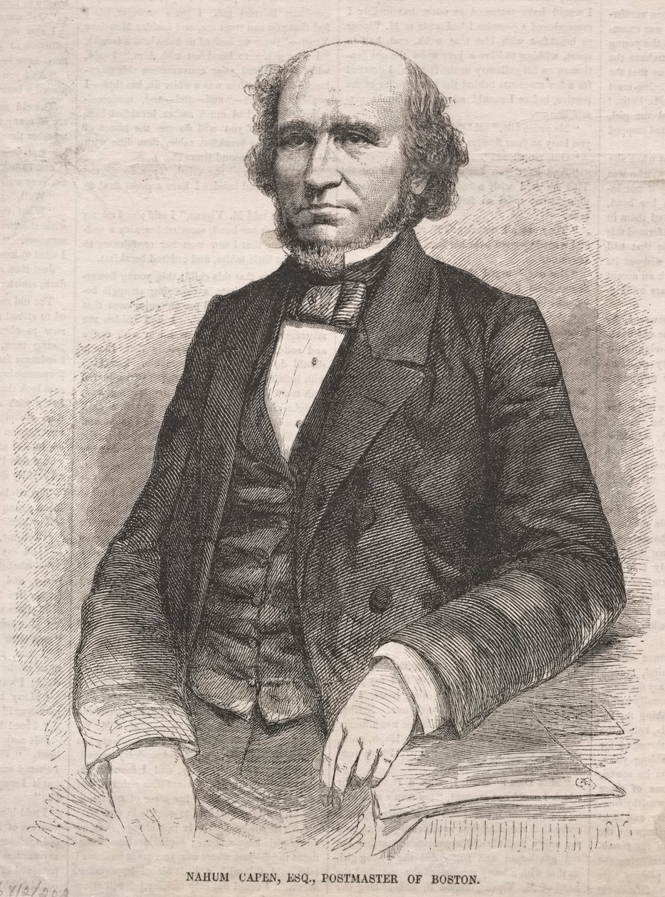 Nahum Capen, Esq., maître de poste de Boston, 1859 - Winslow Homer