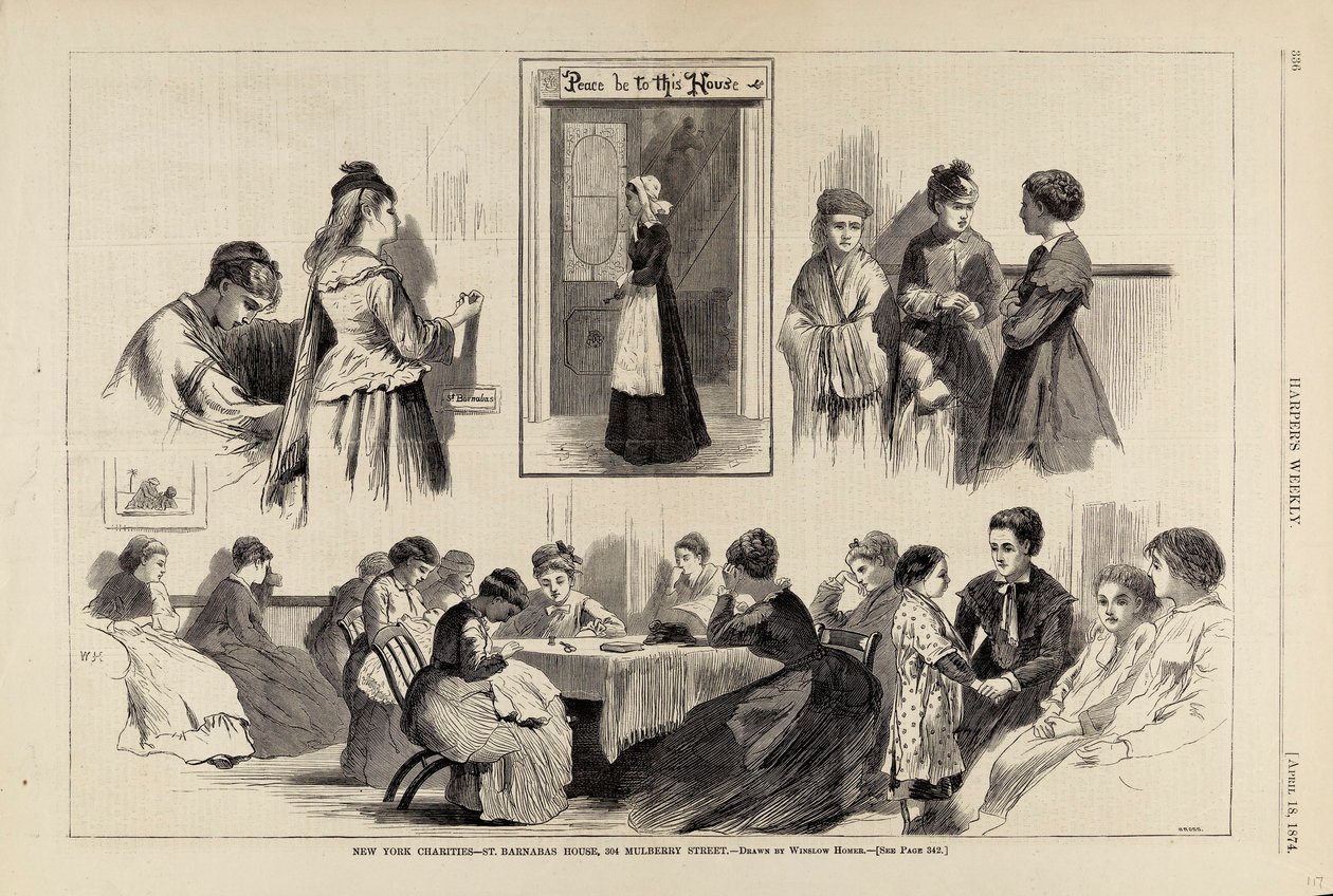 New York Charities--St. Barnabas House, extrait de Harper