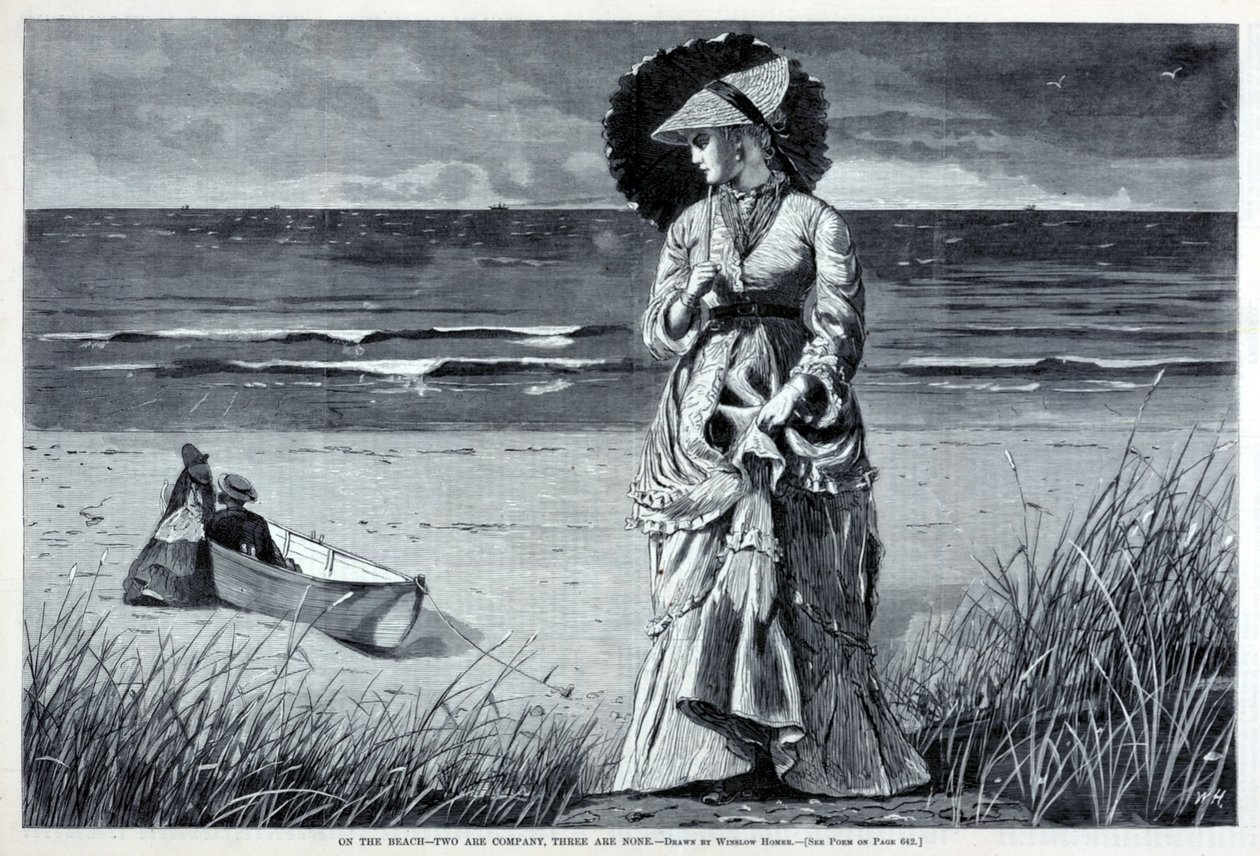 On the Beach--Two are Company, Three are None, tiré de Harper