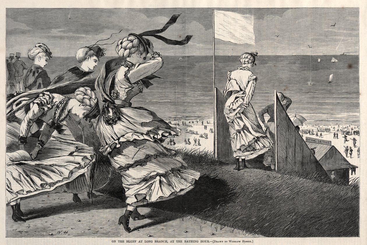 Sur la falaise de Long Branch, à l