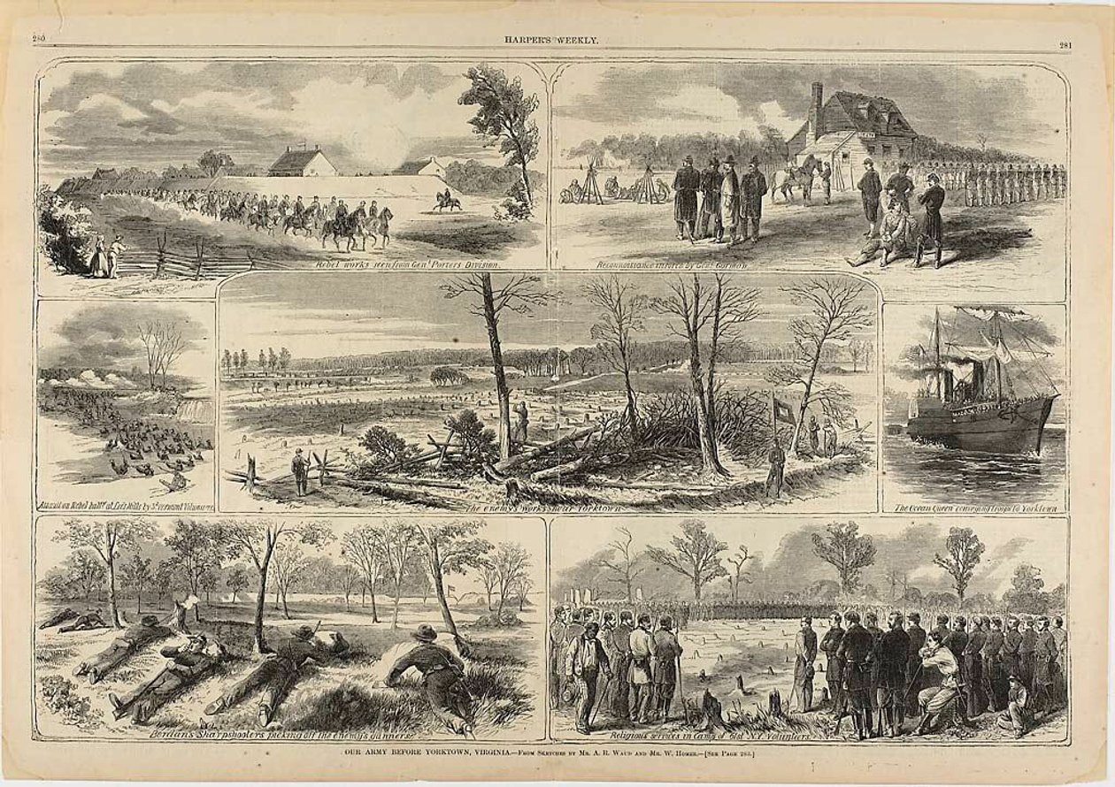 Notre armée avant Yorktown, Virginie - Winslow Homer