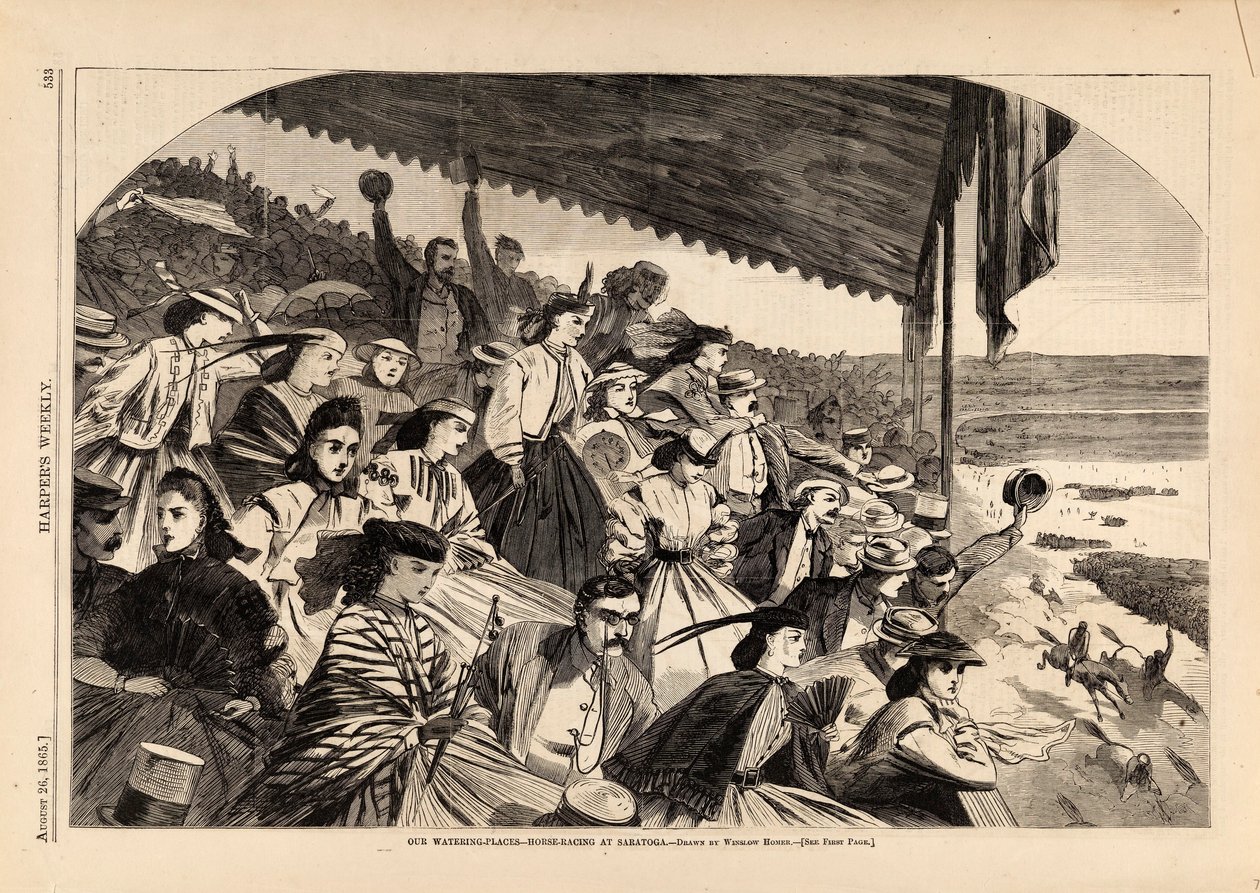 Our Watering Places--Horse-racing at Saratoga, tiré de Harper