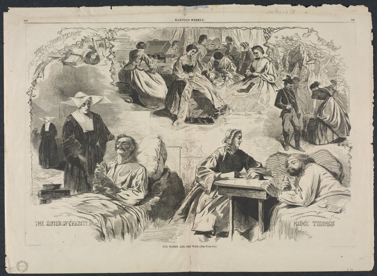 Nos femmes et la guerre, 1862 - Winslow Homer