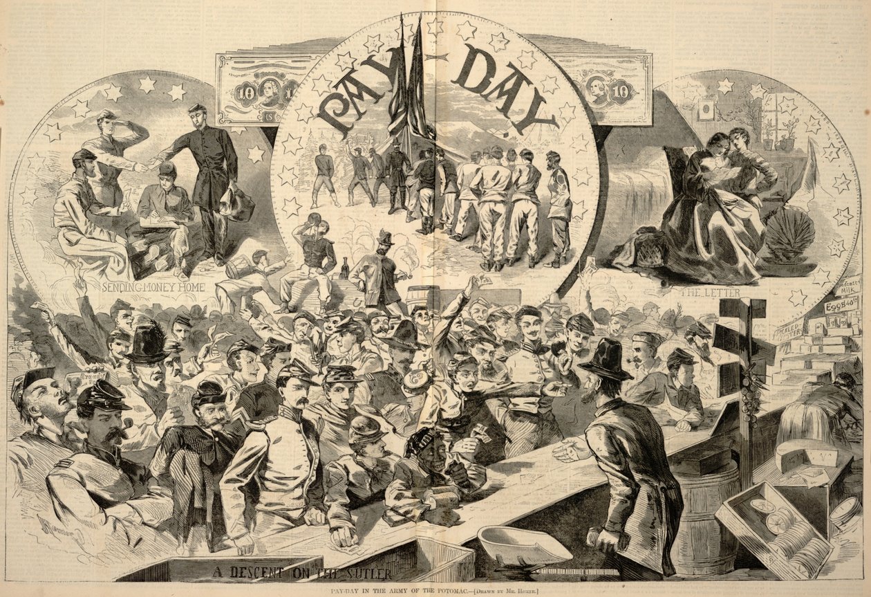 Pay-Day in the Army of Potomac, extrait de Harper