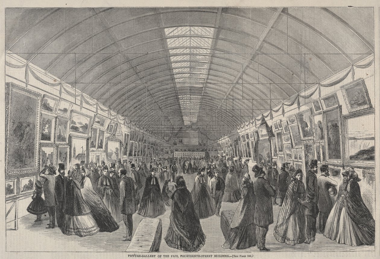 Galerie de tableaux de la foire, bâtiment de la Quatorzième Rue - Winslow Homer