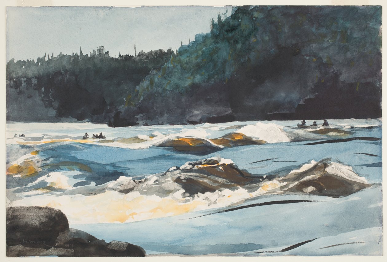 Rivière Saguenay, rapides inférieurs - Winslow Homer