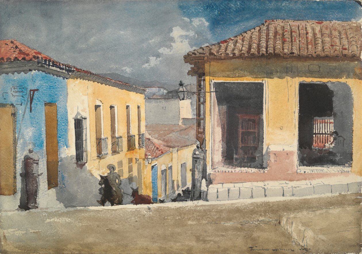 Santiago de Cuba : Scène de rue - Winslow Homer