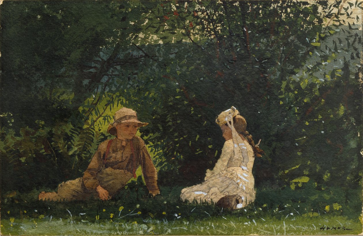 Scène à la ferme de Houghton - Winslow Homer
