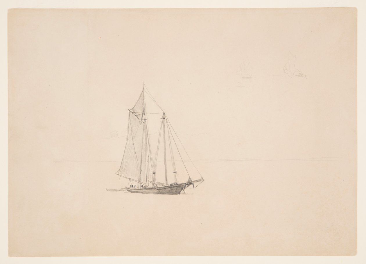 Goélette avec annexe - Winslow Homer