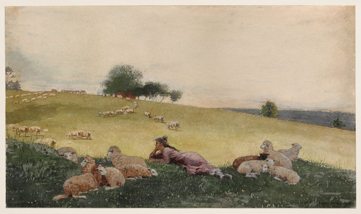 Bergère de la ferme Houghton - Winslow Homer