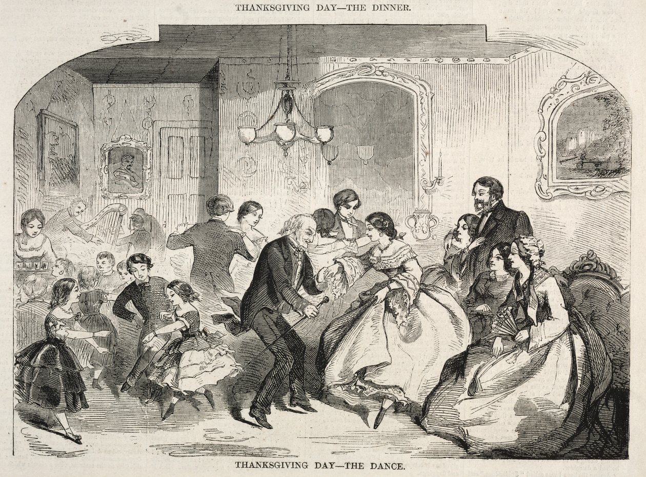 Jour de Thanksgiving - La danse - Winslow Homer