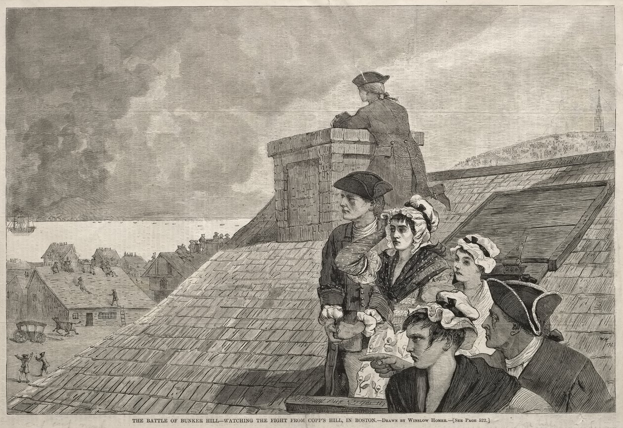 La bataille de Bunker Hill - Observation du combat depuis Copp