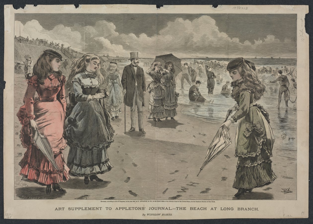La plage de Long Branch - Winslow Homer