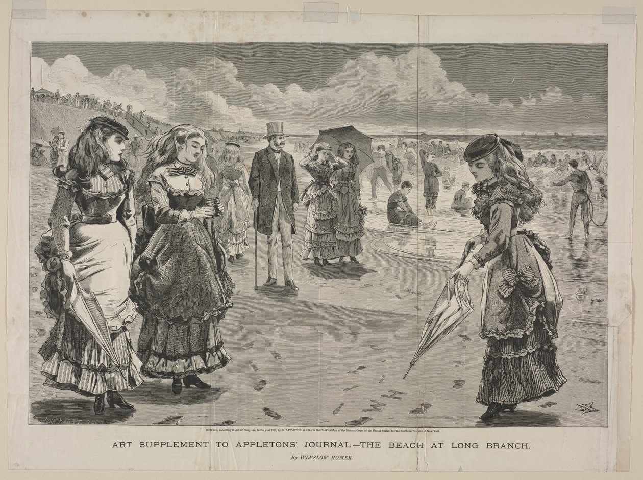 La plage de Long Branch - Winslow Homer