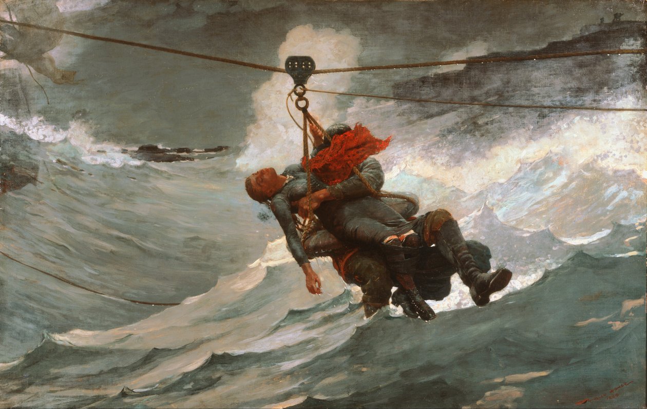 La ligne de sauvetage - Winslow Homer
