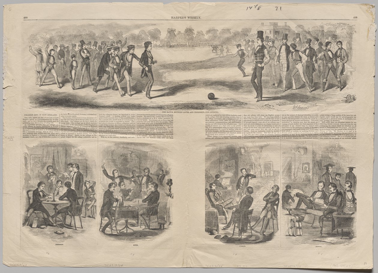 Le match entre les étudiants de deuxième année et ceux de première année - Winslow Homer