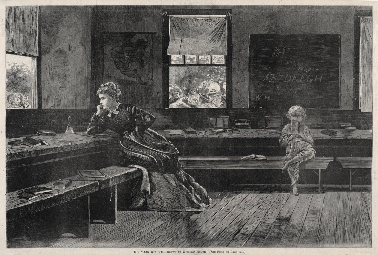 La Récréation de Midi, 1873 - Winslow Homer