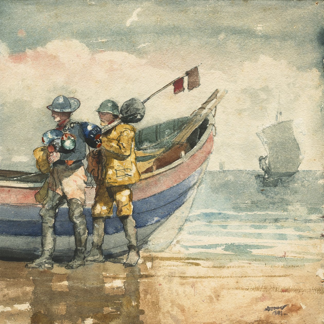 Le Retour, Tynemouth - Winslow Homer