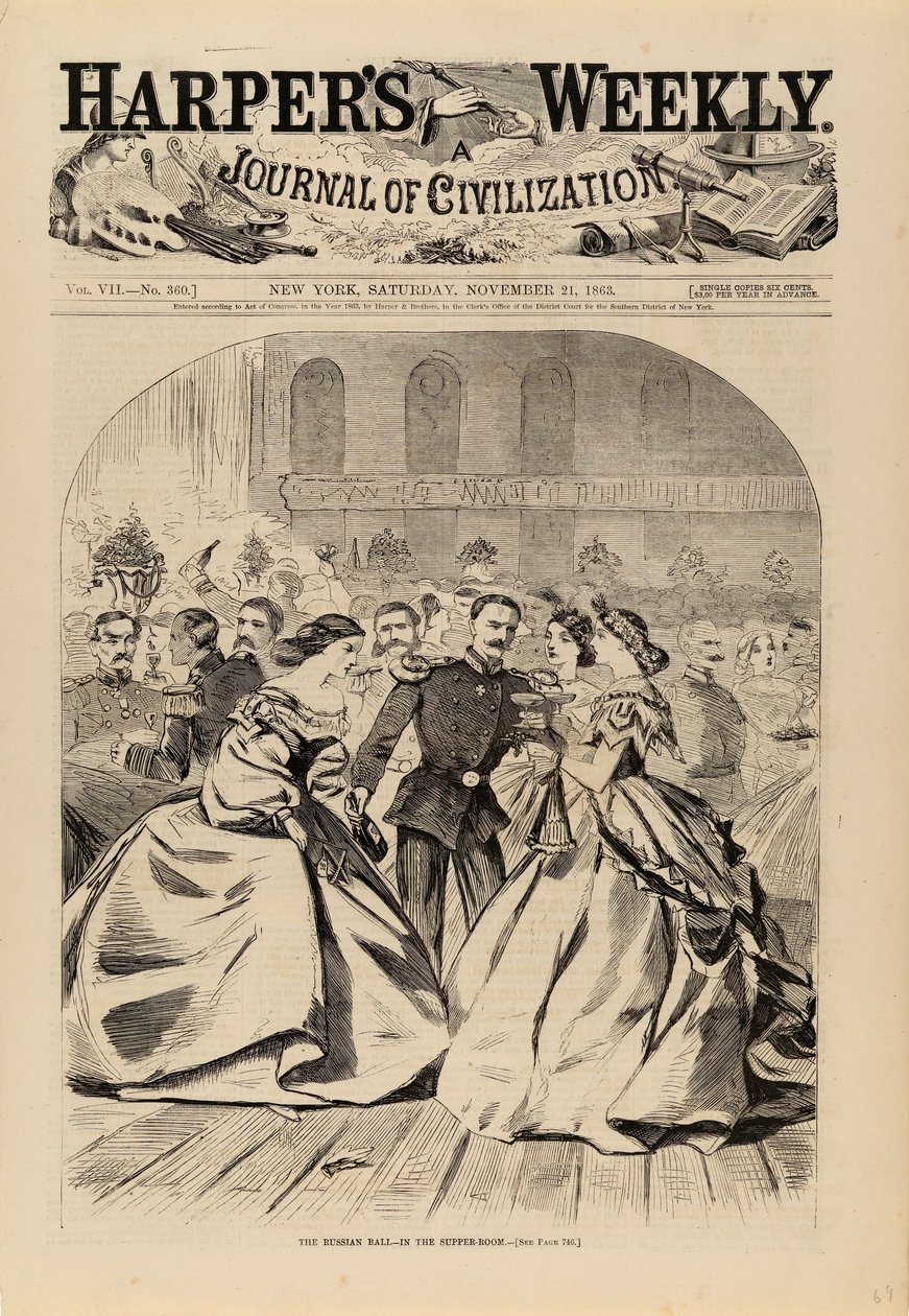 The Russian Ball--In the Supper Room, tiré de Harper