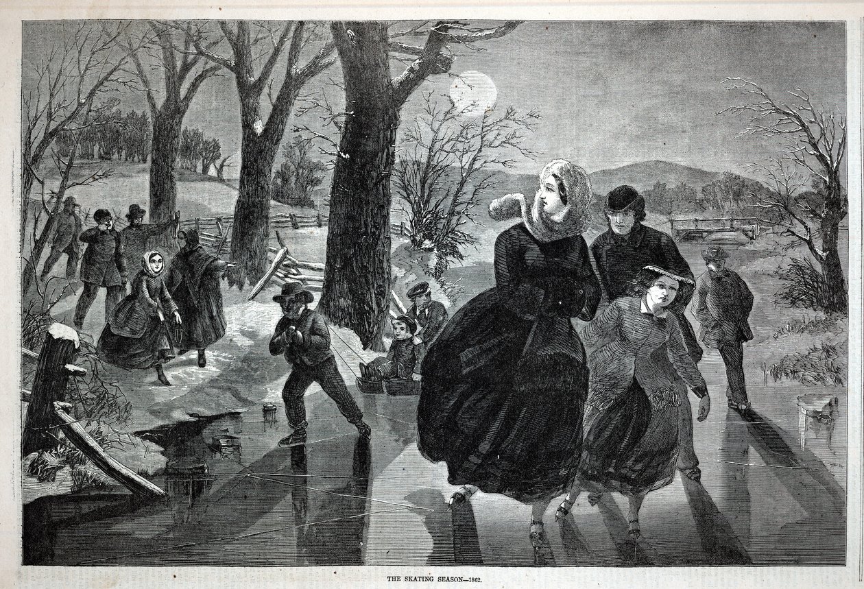 The Skating Season--1862, extrait de Harper