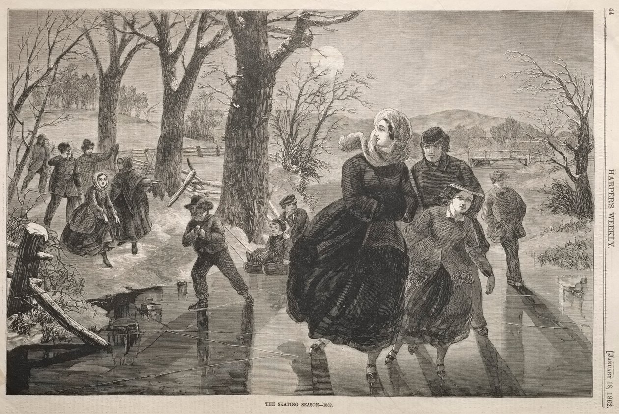 La saison de patinage - 1862 - Winslow Homer