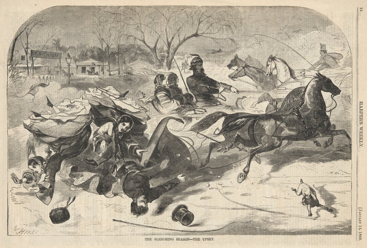 La Saison des traîneaux - Winslow Homer