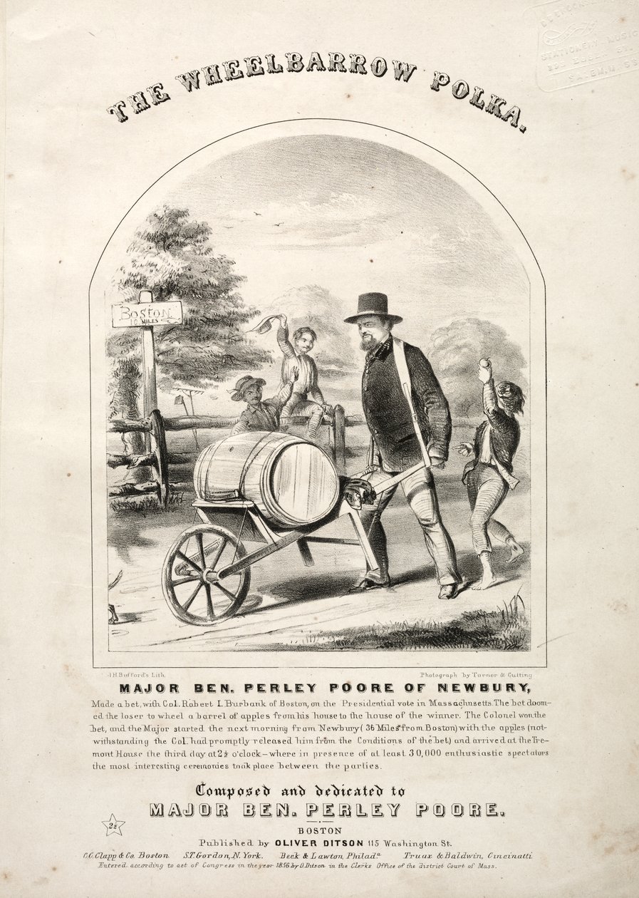 La polka de la brouette - Couverture de la partition - Winslow Homer