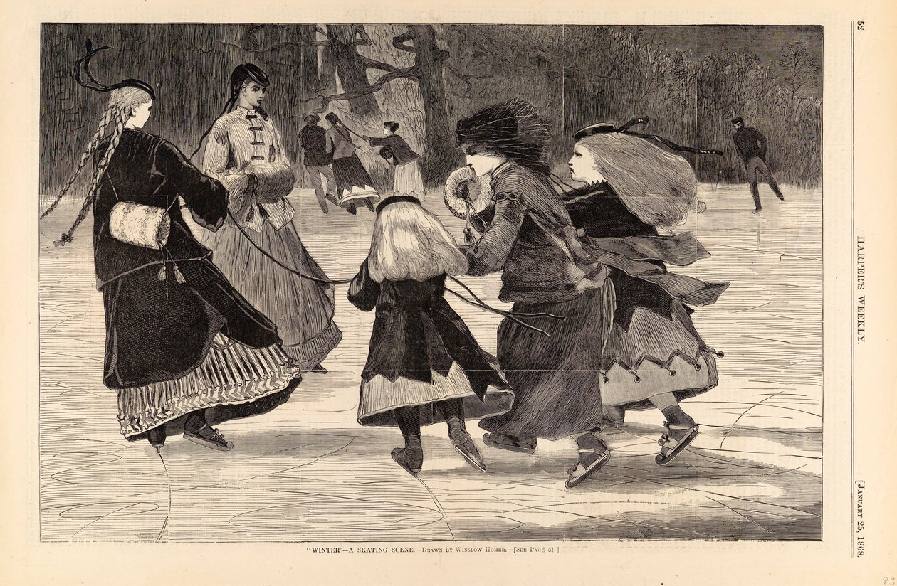 "Winter" - A Skating Scene, tiré de Harper