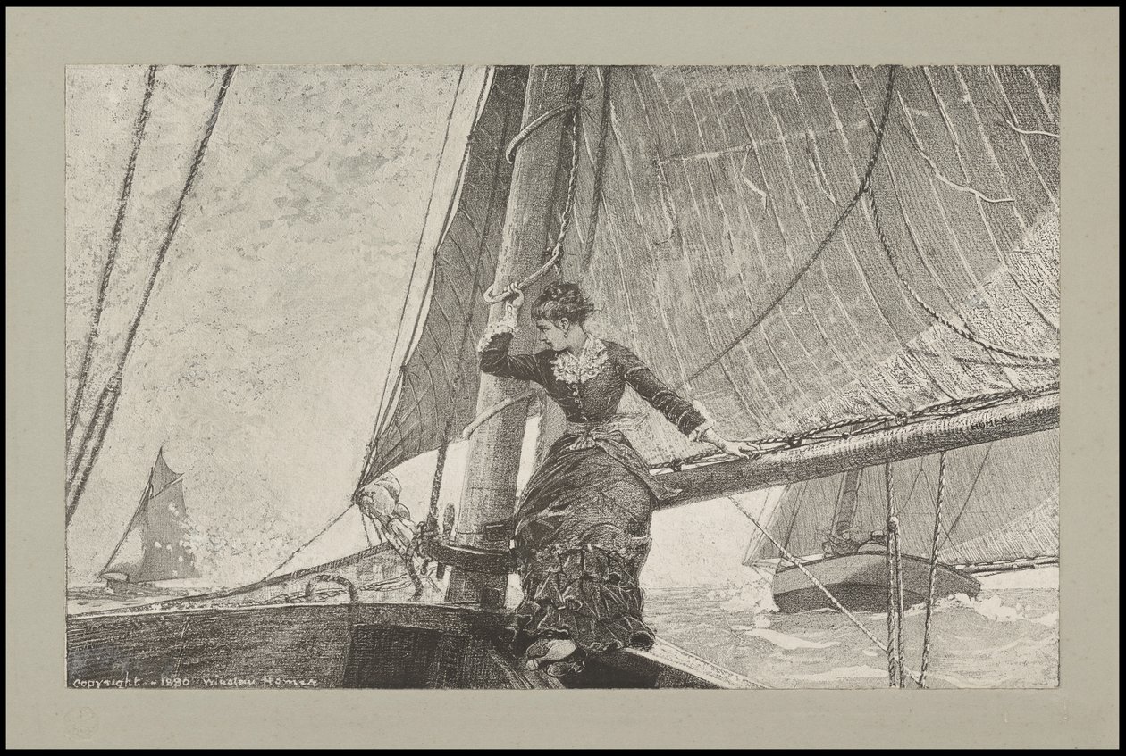 Jeune fille en yachting - Winslow Homer