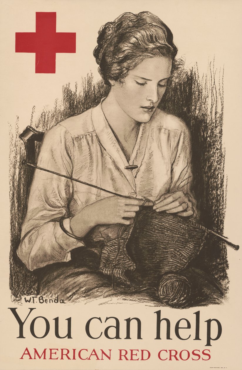"Vous pouvez aider, Croix-Rouge américaine" - Wladislaw Theodore Benda