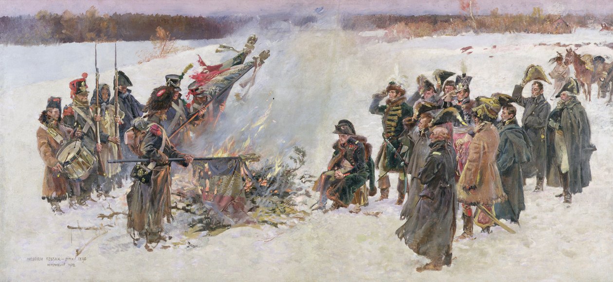 Brûlage des étendards en 1812, fragment de 