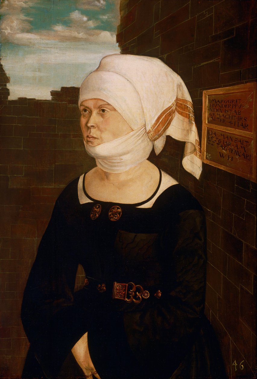 Portrait de Margaret Hundertpfundt - Wolf Huber
