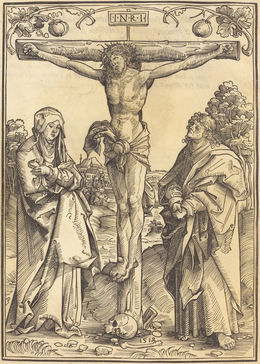 Christ sur la croix avec Marie et Jean - Wolf Traut