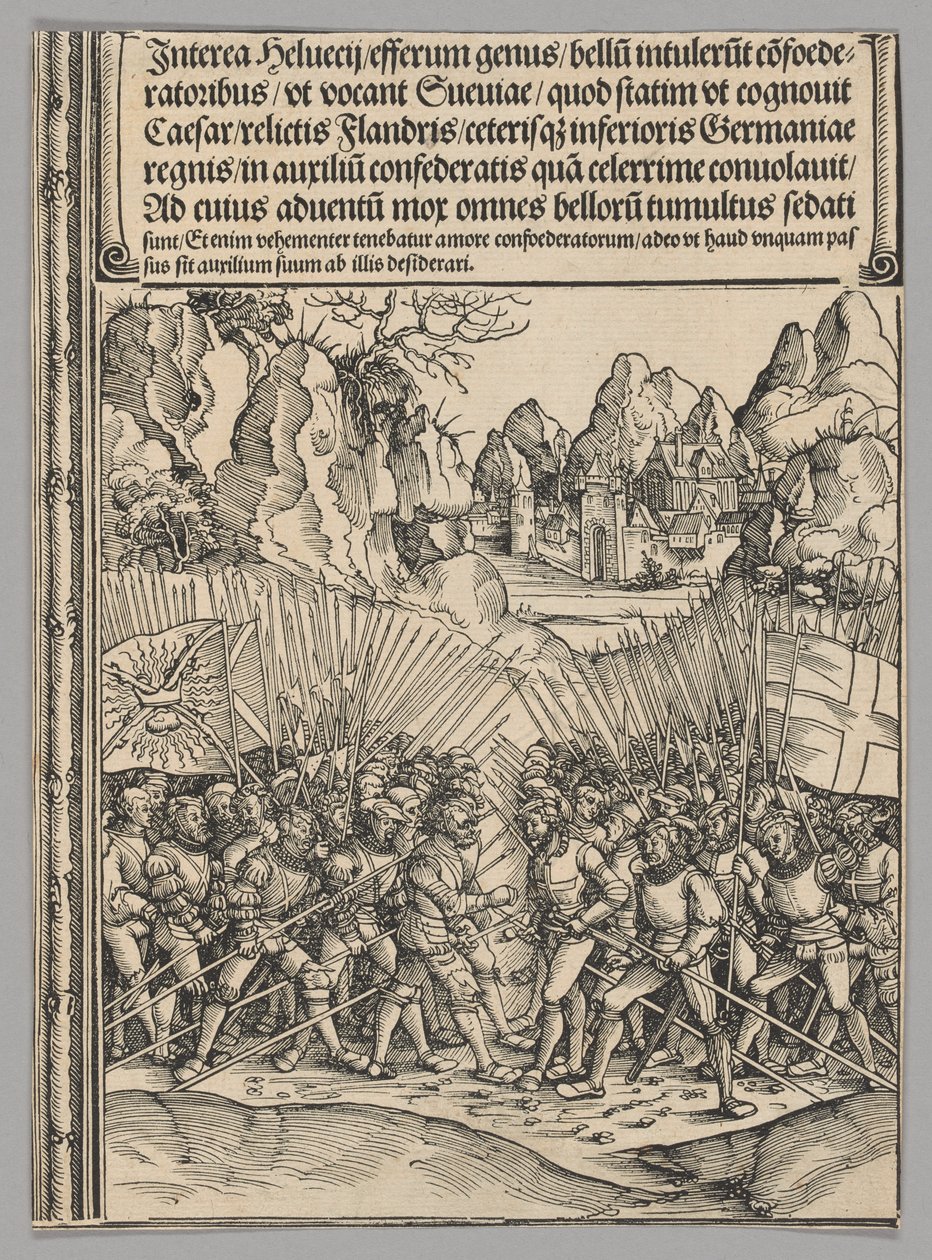 Guerre suisse, planche 16 des Scènes historiques de la vie de l