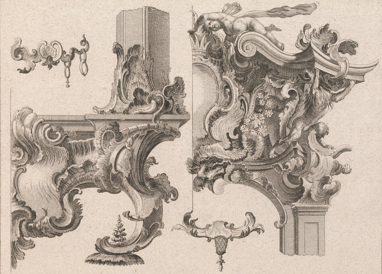 Suggestion pour la décoration du coin inférieur droit et du coin supérieur droit d