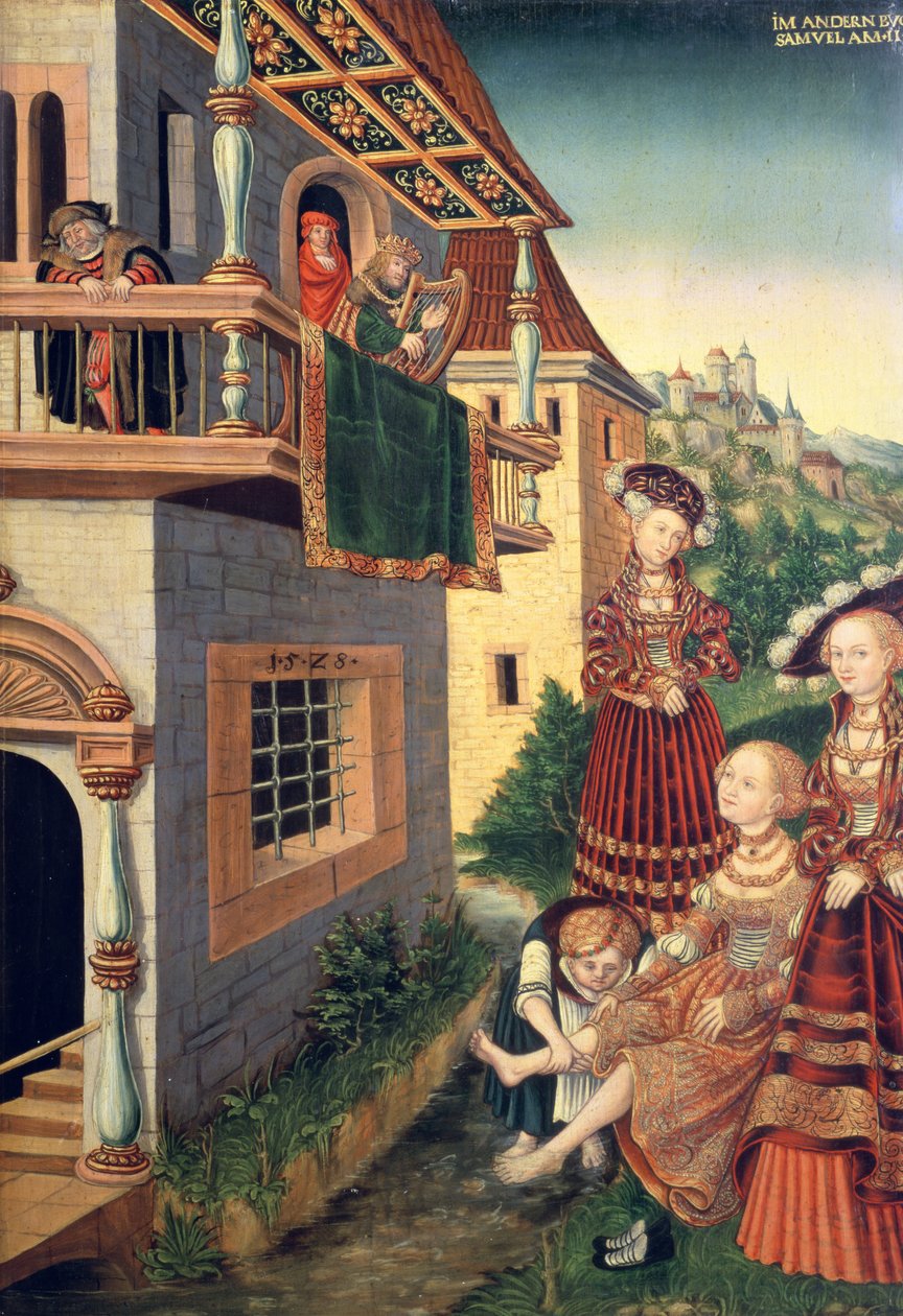 David et Bethsabée, 1528 - Wolfgang Krodel