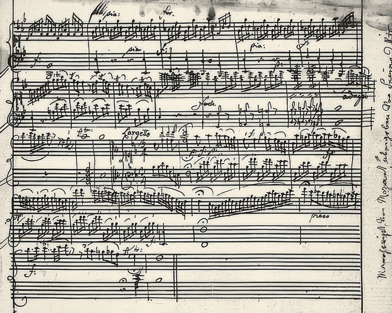 Autographe musical - Wolfgang Amadeus Mozart