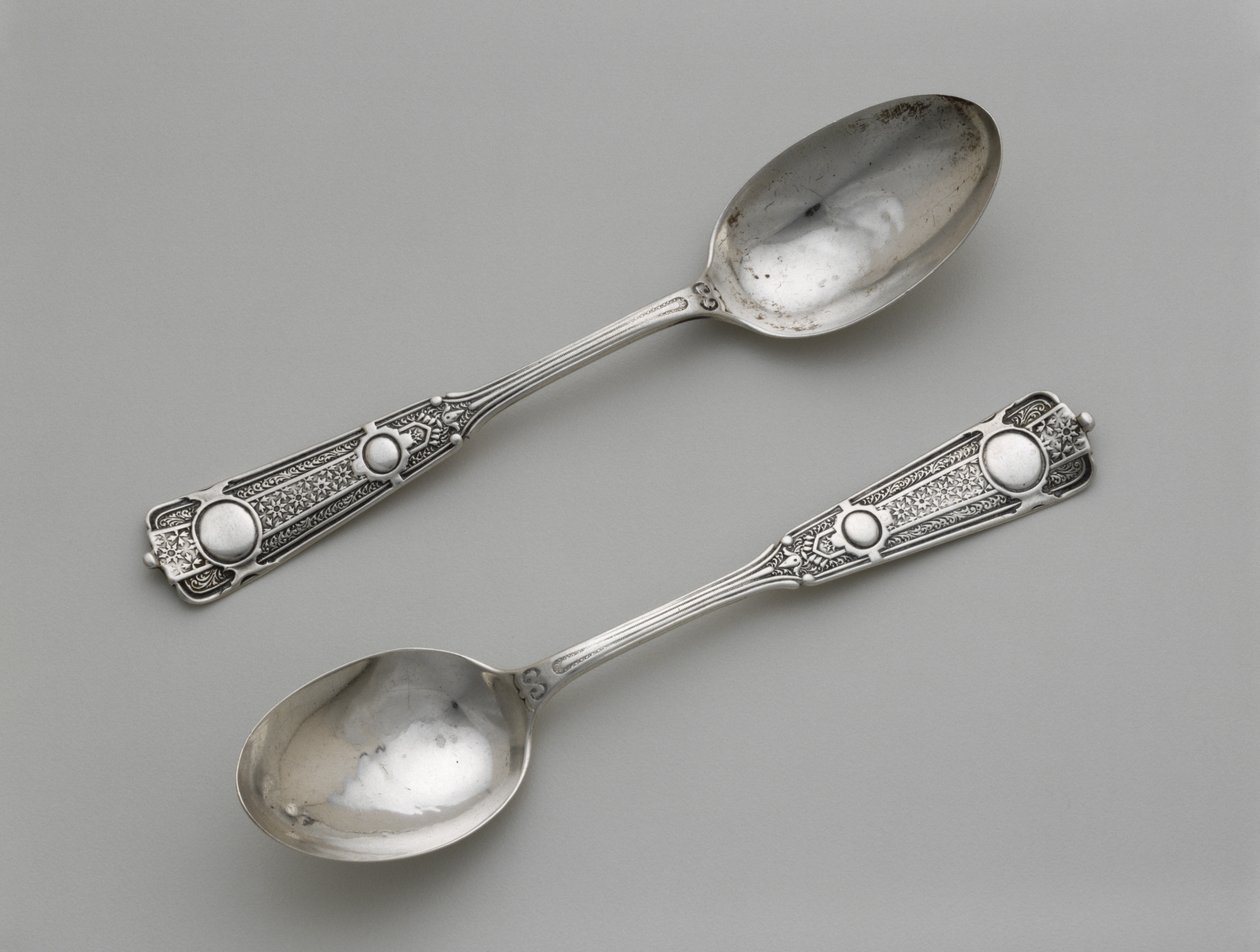 Paire de cuillères à thé, c. 1860-1871 - Wood and Hughes