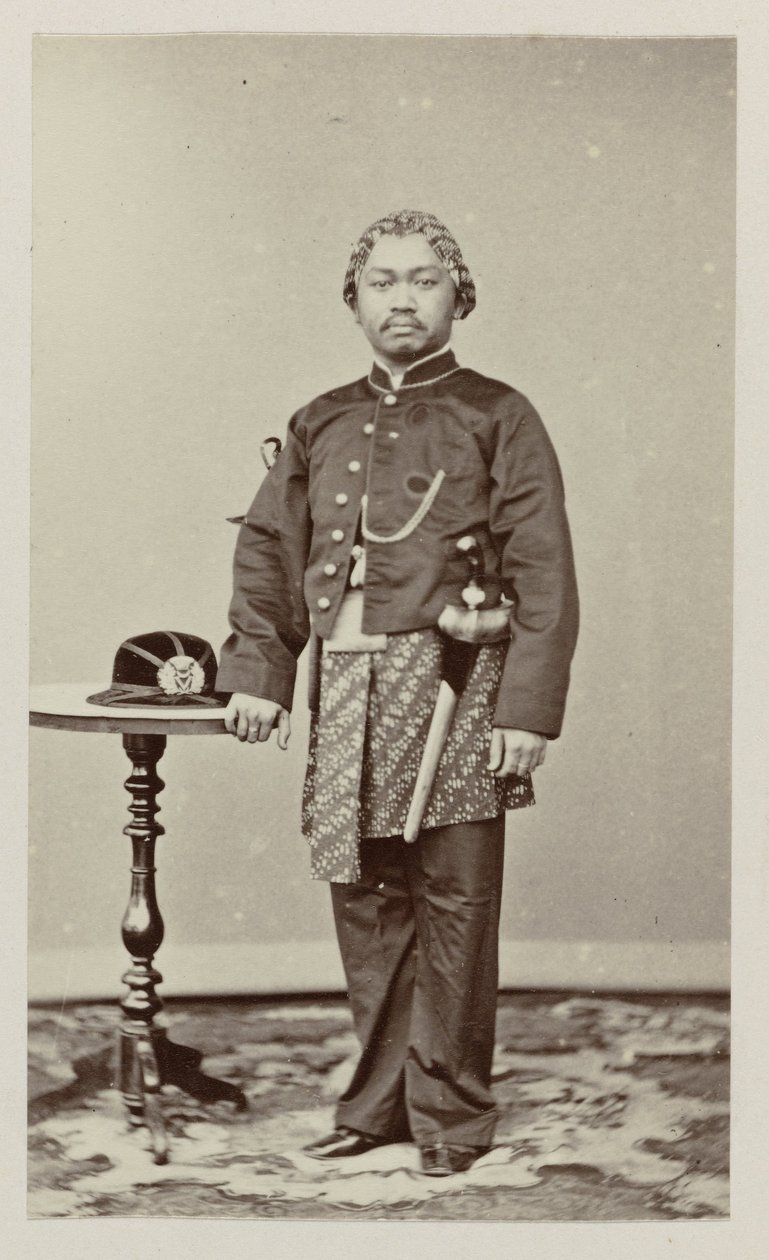 Portrait du régent de Blora - Woodbury and Page