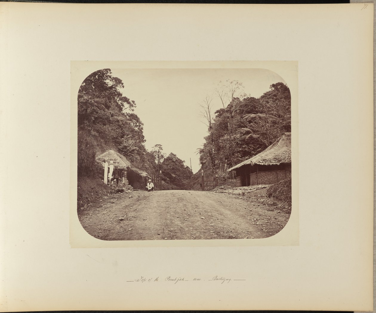 Sommet du Poentjak près de Buitenzorg - Woodbury and Page
