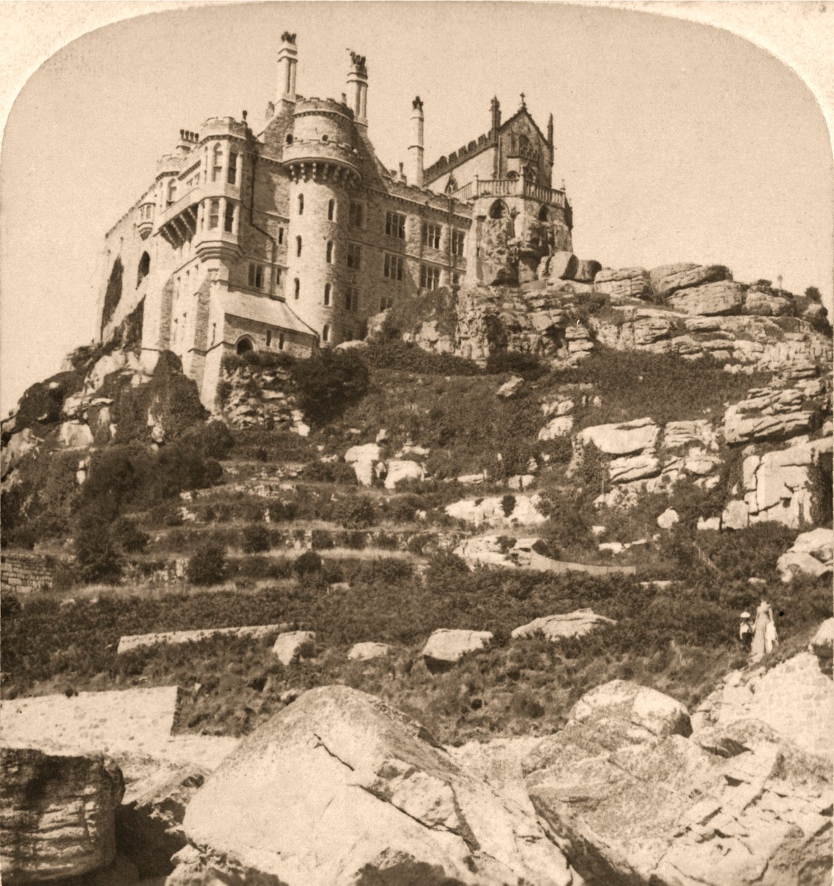 Mont Saint-Michel, monastère bénédictin, Penzance, Cornouailles, 1900 - Works and Sun Sculpture Studios