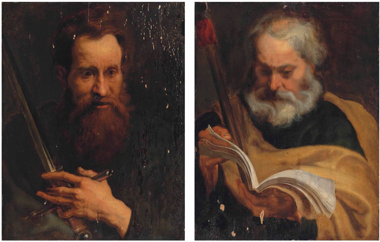 Pendentifs des apôtres Saint Paul et Saint Thomas - Workshop of Anthony van Dyck