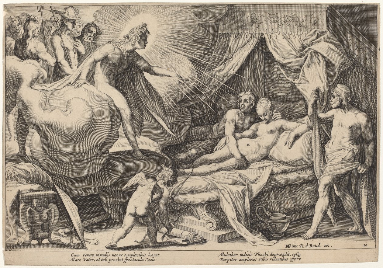 Mars et Vénus surpris - Workshop of Hendrick Goltzius, after Hendrick Goltzius