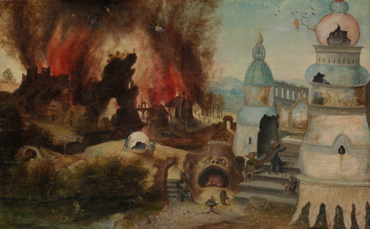 La Tentation de Saint Antoine, vers 1550-60 - Workshop of Herri met de Bles