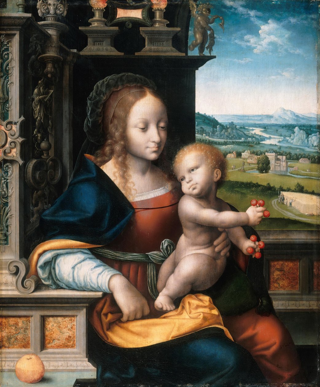 Notre Dame des Cerises - Workshop of Joos van Cleve