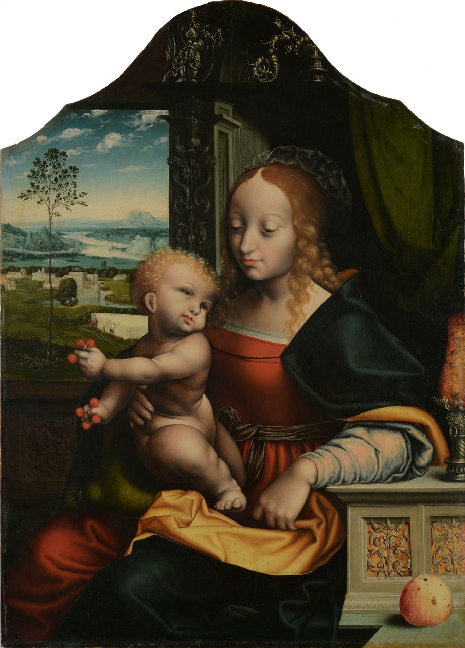 Madoona avec son enfant - Workshop of Joos van Cleve