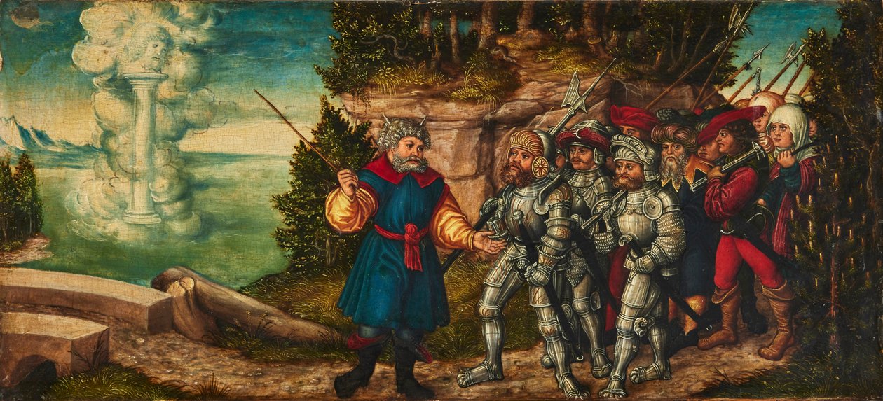 Allemand : Moses und die Wolkensäule Moses and the Pillar of Cloud (Moïse et la colonne de nuages) - workshop of Lucas Cranach the Elder