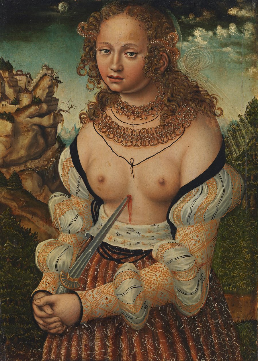 Allemand : Selbstmord der Lucretia Suicide of Lucretia - workshop of Lucas Cranach the Elder