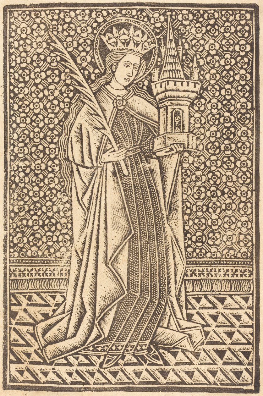 Sainte Barbe - Workshop of Master of the Cologne Arms