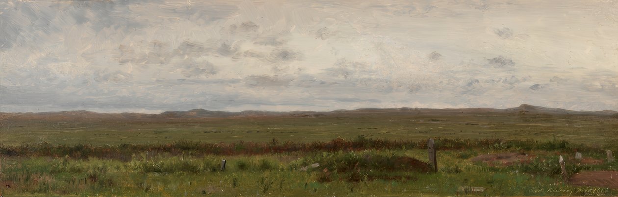 Tombes de voyageurs, Fort Kearny, Nebraska - Worthington Whittredge